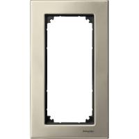 Schneider Electric MTN403805 MERTEN M-Elegance РАМКА металлическая 2 поста б/перегородки, ТИТАН, SM