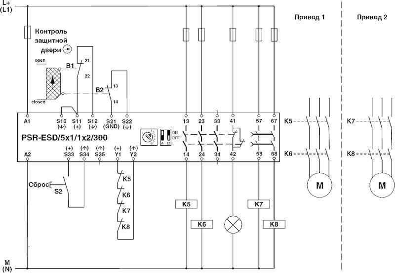 Phoenix contact 2981431 PSR-SPP-24DC/ESD/5X1/1X2/300 Реле безопасности