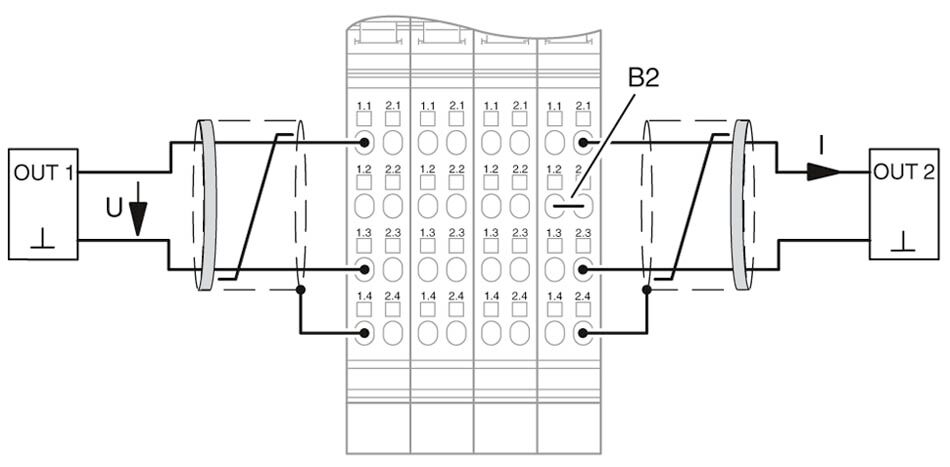 Phoenix contact 2862194 IB IL AO 2/SF-2MBD-PAC Клеммы Inline