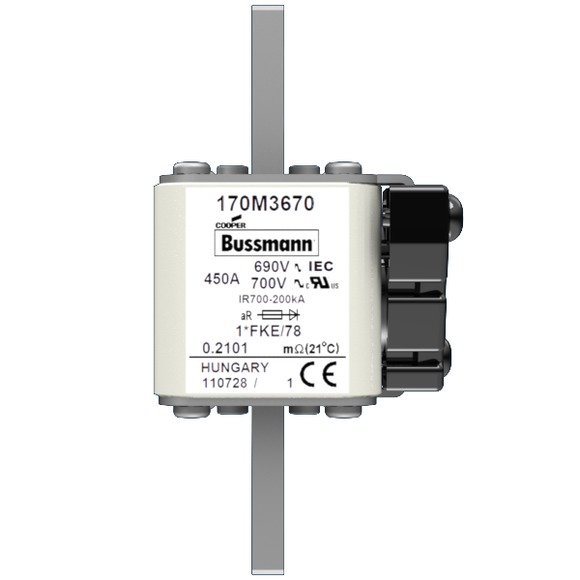 170M3670 Быстрый предохранитель 450A 690V 1*FKE/78 AR UC