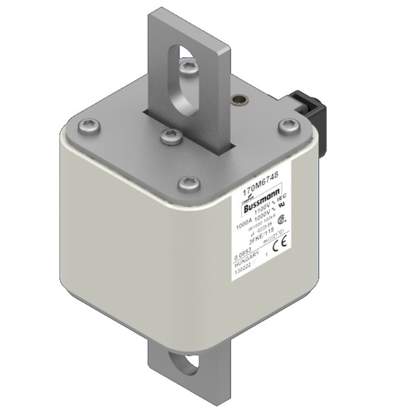 170M6748 Быстрый предохранитель 1000A 1100V 3FKE/115AR CU