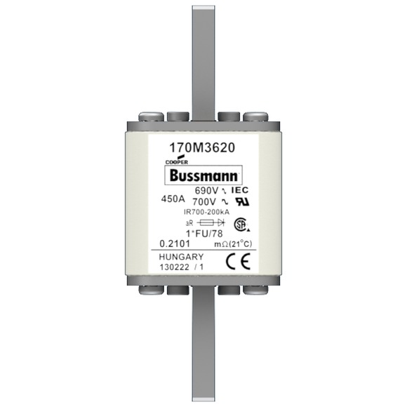 170M3620 Быстрый предохранитель 450A 690V 1*FU/78 AR UC