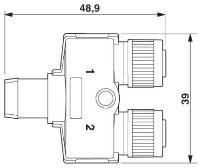 Phoenix contact 1436194 SAC-4PY-10,0-PUR/2XF Кабель для датчика / исполнительного элемента