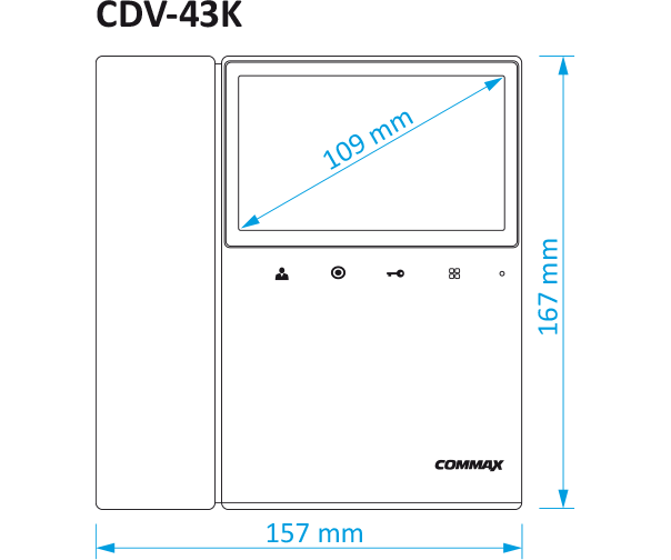 Commax CDV-43K2/VZ