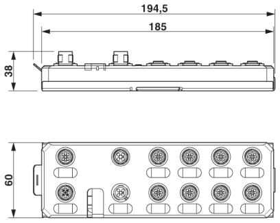 Phoenix contact 2701506 AXL E PB DIO16 M12 6M Децентрализ. устройство ввода-вывода