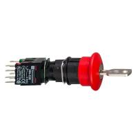 Schneider Electric XB6AS9349B ТРИГГЕР АВАРИЙНОГО ОСТАНОВА 16ММ С КЛЮЧЕМ