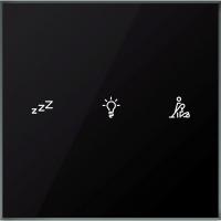 Schneider Electric LSSMBU03NS ОБРАЗЕЦ Стеклянный сенсорный выключатель GTP, 3 кнопки