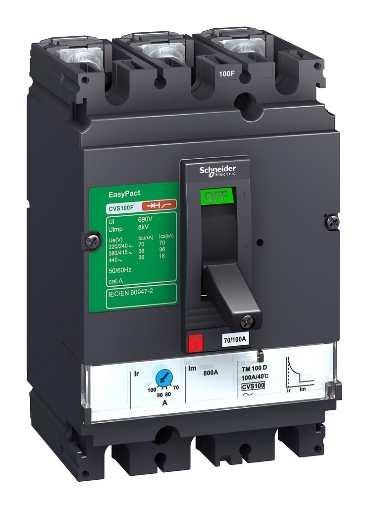 LV525332 Schneider Electric Автоматический выключатель Easypact CVS250F TM-D 36кА 3P3d 200А
