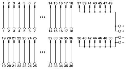 Phoenix contact 2901892 FLKM 50-PA-AB/1756/UNI/EXTC Фронтальный адаптер
