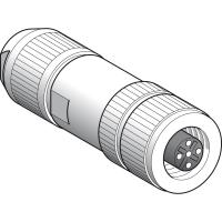 Schneider Electric XZCC12FDB50R КОННЕКТОР ЭКРАНИРОВАННЫЙ ПРЯМОЙ, М12, 5 PIN, РОЗЕТКА,