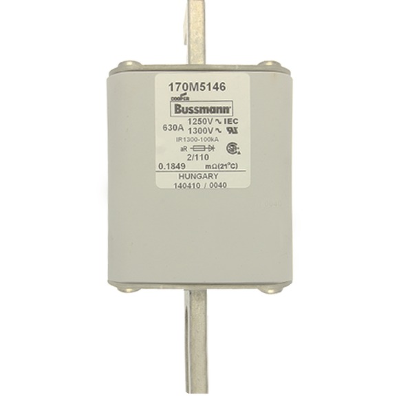170M5146 Быстрый предохранитель 630A 1250V 2/110 AR CU