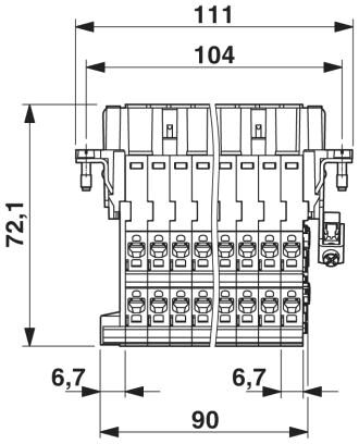 Phoenix contact 1648474 HC-B 24-A-DT-PEL-F Адаптер клеммного модуля