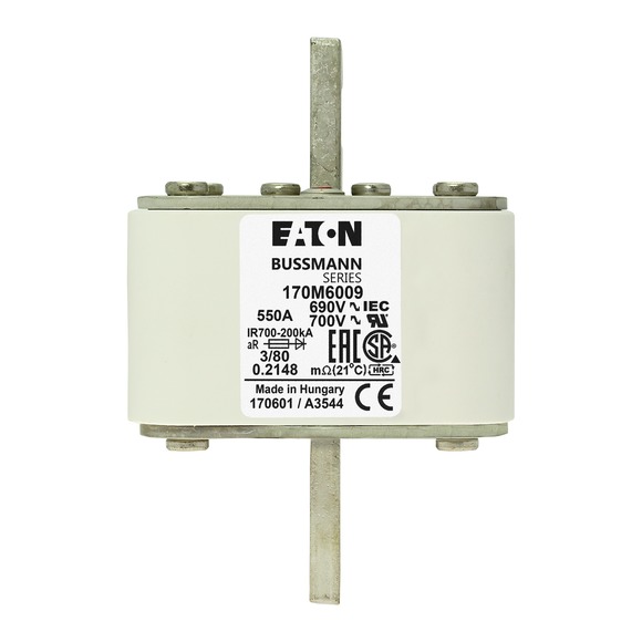 170M6009 Быстрый предохранитель 550A 690V 3/80 AR UC