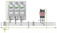Phoenix contact 2920272 VAL-MS 750/30/3+0-FM Разрядник для защиты от импульсных перенапряжений, тип 2