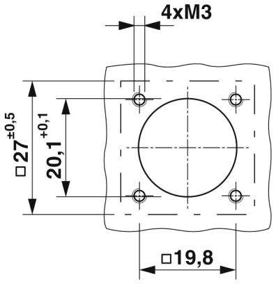 Phoenix contact 1621564 SH-8ESS48AAD00S Аппаратн. соединитель, передняя стенка