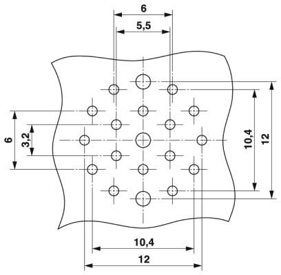 Phoenix contact 1624393 CA-19S1NE22S00 Аппаратн. соединитель, передняя стенка