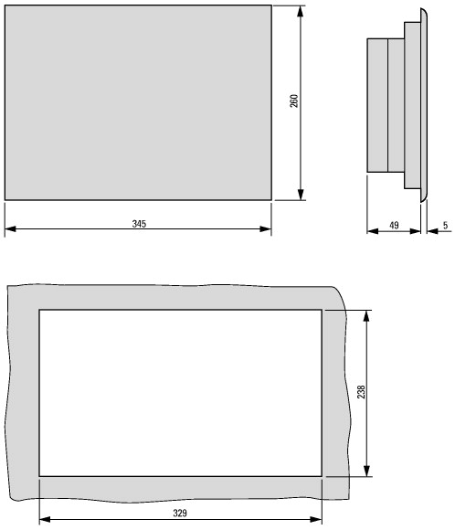 150612 панель оператора , 24 В, 10,4" TFT, цветная , Ethernet , RS232, RS485 , Profibus, PLC (XV-152-D8-10TVRC-10)