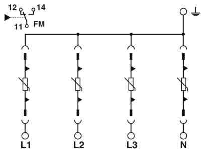 Phoenix contact 2910380 VAL-US-277/80/4+0-FM Устройство защиты от перенапряжений, тип 2
