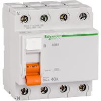 Schneider Electric 11463 ДИФ. ВЫКЛ. НАГРУЗКИ ВД63 4П 40A 30MA АС, Испания
