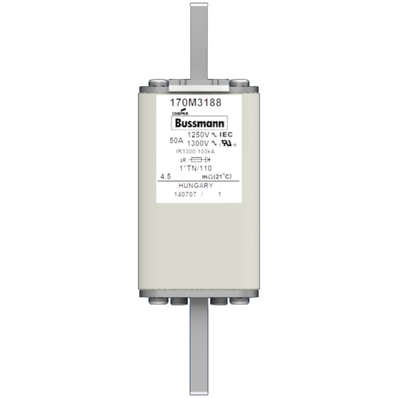 170M3188 Быстрый предохранитель 50A 1250V 1*TN/110 AR CU