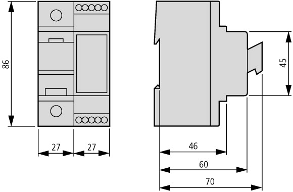 248240 Держатель плавких вставок, 3П, 63А c электронным модулем (Z-SLK/NEOZ/3)
