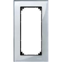 Schneider Electric MTN4025-3260 MERTEN M-Elegance РАМКА стеклянная 2 поста б/перегородки, АЛМАЗ, SM