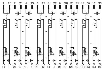 Phoenix contact 2905196 UM-D37M/16RSC-24DC/DO/C300/R Активный модуль