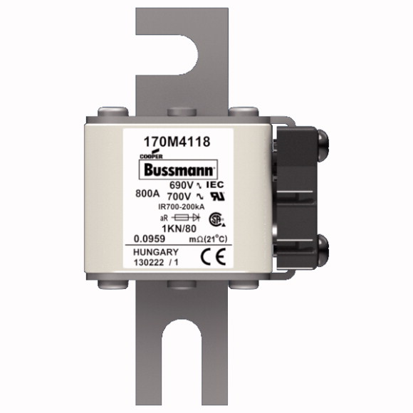 170M4118 Быстрый предохранитель 800A 690V 1KN/80 AR UC