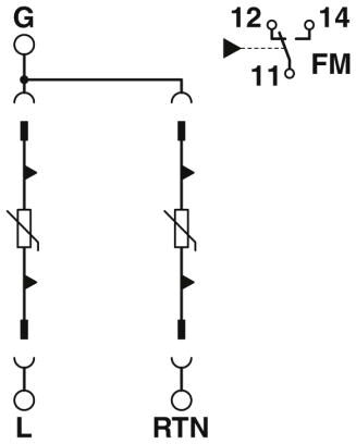 Phoenix contact 2907043 VAL-US 60/2+0/1U/FM Разрядник для защиты от импульсных перенапряжений, тип 2
