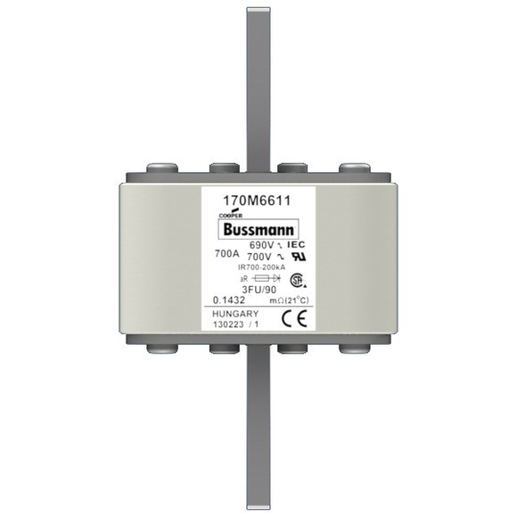 170M6611 Быстрый предохранитель 700A 690V 3FU/90 AR UC