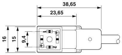 Phoenix contact 1401617 SAC-3P-10,0-PUR/CI-1L-R-ES Кабель для датчика / исполнительного элемента