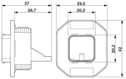 Phoenix contact 1405332 VS-PPC-F1-RJ45-MNNA-1C-FJJ Монтажные рамы
