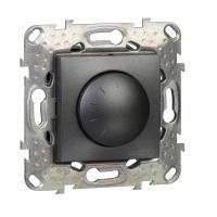 Schneider Electric MGU5.512.12ZD UNICA TOP ДИММЕР пов-наж,д/ламп нак/гал,3-пров подкл,230В,40Вт,1000ВА, ГРАФИТ