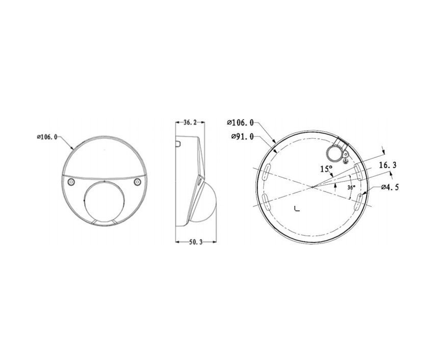 RVi-IPC34M-IR V.2 (2.8 мм) уличная 4 мп купольная IP видеокамера с ик подсветкой