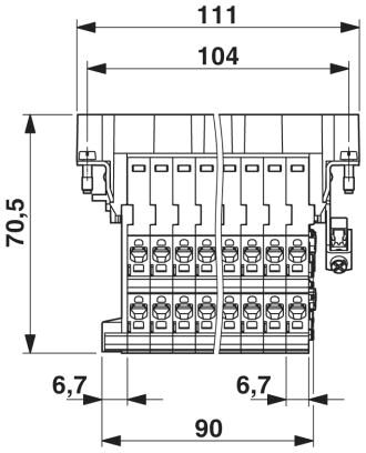 Phoenix contact 1648487 HC-B 24-A-DT-PEL-M Адаптер клеммного модуля