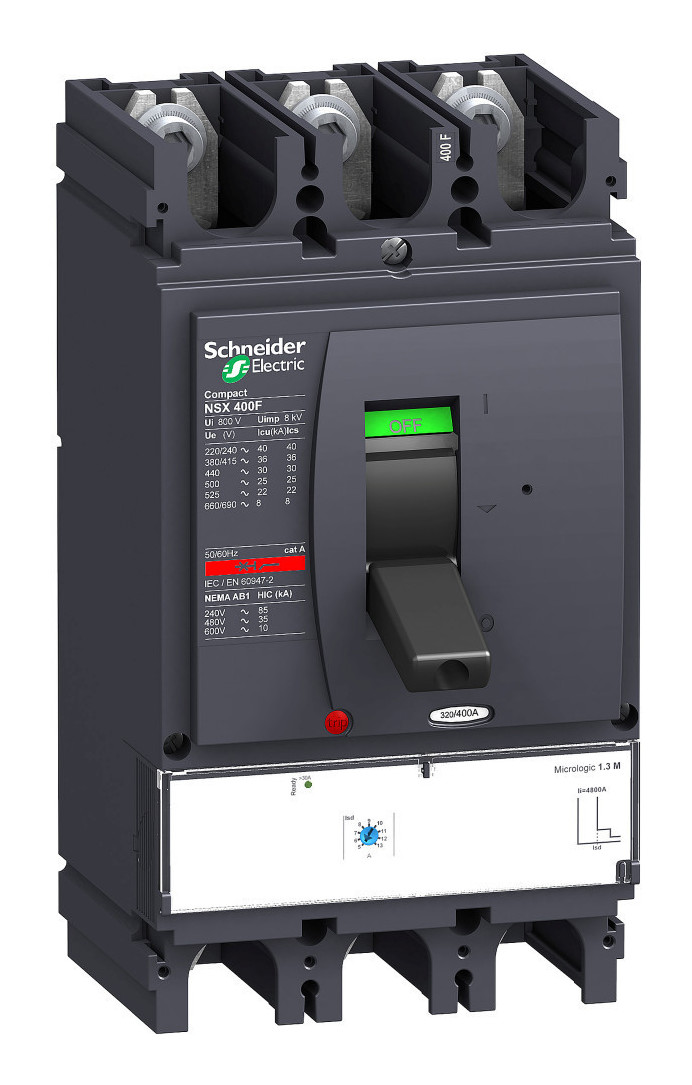 LV432749 Schneider Electric Автоматический выключатель NSX400N Micrologic 1.3M 50кА 3P3d 320A