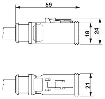 Phoenix contact 1414998 SAC-3P-10,0-PUR/DTFS Кабель для датчика / исполнительного элемента