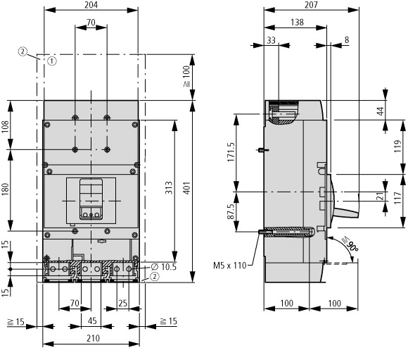 265774 NZMH4-VE800 Автоматический выключатель (арт.265774)