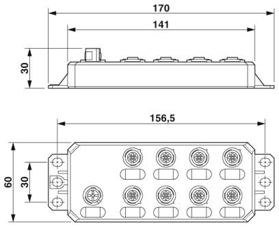 Phoenix contact 2702659 AXL E IOL DO8 M12 6P Децентрализ. устройство ввода-вывода