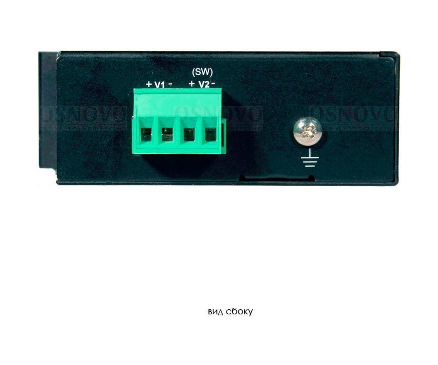 OSNOVO Midspan-1/303G промышленный гигабитный PoE-инжектор с питанием от 12V до 48V