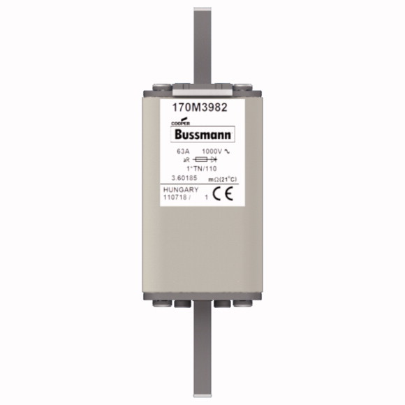 170M3982 Быстрый предохранитель 63A 1000V 1*TN/110 AR UR