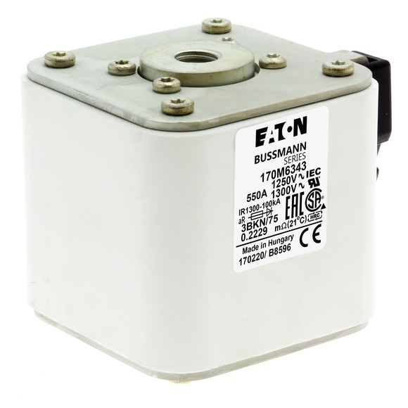 170M6343 Быстрый предохранитель 550A 1250V 3BKN/75 AR CU