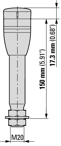171305 Базовый модуль;алюминиевая труба 100 мм (SL4-PIB-T-100)