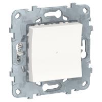 Schneider Electric NU553718 UNICA NEW релейный выключатель Wiser нажимной, 10А, белый