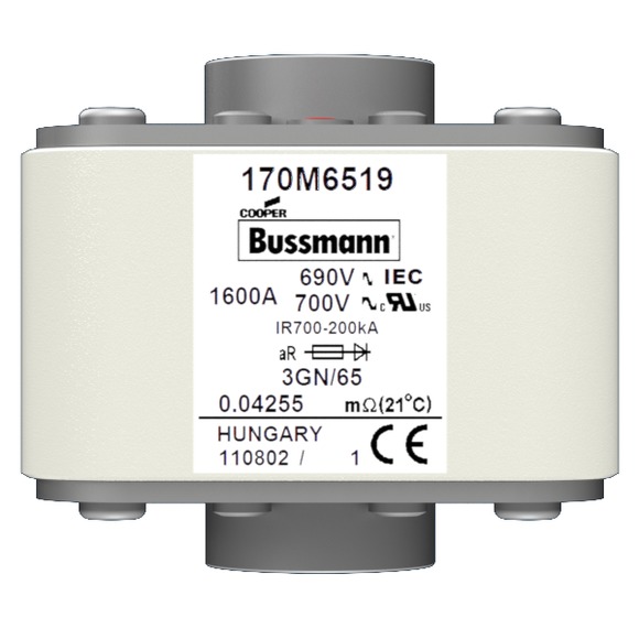 170M6519 Быстрый предохранитель 1600A 690V 3GN/65 AR UC