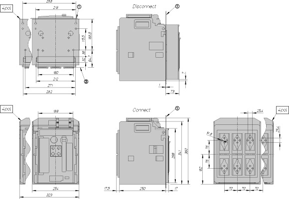 183471 Circuit-breaker, 3 pole, 1000 A, 42 kA, P measurement, IEC, Withdrawable (IZMX16B3-P10W-1)