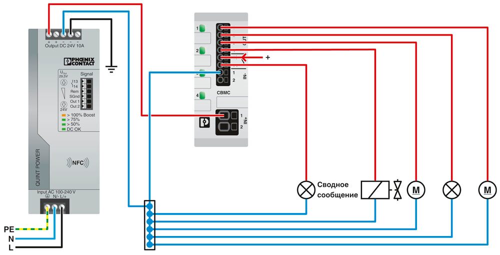 Phoenix contact 2906032 CBMC E4 24DC/1-10A NO Электронный защитный выключатель