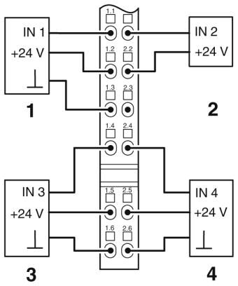 Phoenix contact 2692306 IB IL 24 DI 4-2MBD-PAC Клеммы Inline