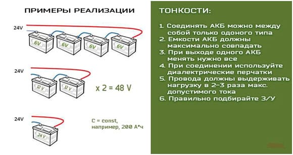 Пример последовательного включения