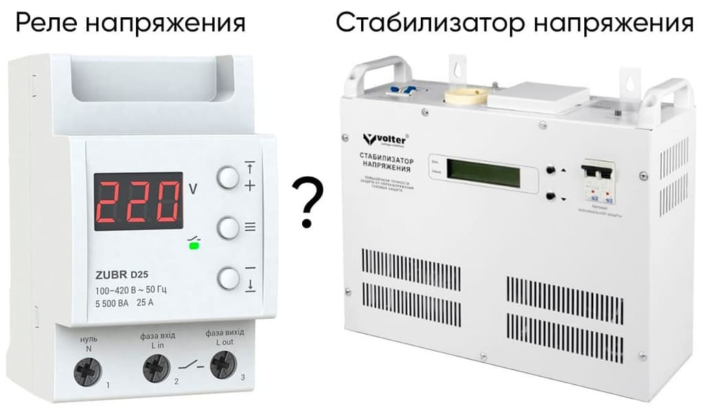 Реле напряжения или стабилизатор Реле напряжения или стабилизатор